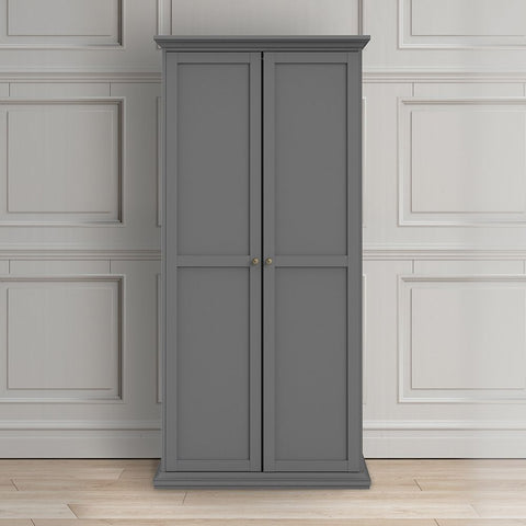 Timeless and Elegant Wardrobe with Adjustable Shelves and Parisian Charm