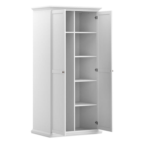 Timeless and Elegant Wardrobe with Adjustable Shelves and Parisian Charm