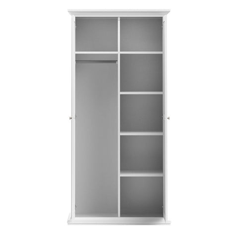 Timeless and Elegant Wardrobe with Adjustable Shelves and Parisian Charm