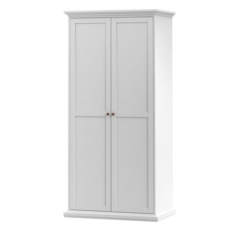 Timeless and Elegant Wardrobe with Adjustable Shelves and Parisian Charm