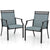 Garden All-Weather Dining Chair Set with Backrest and Sturdy Frame