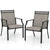 Garden All-Weather Dining Chair Set with Backrest and Sturdy Frame