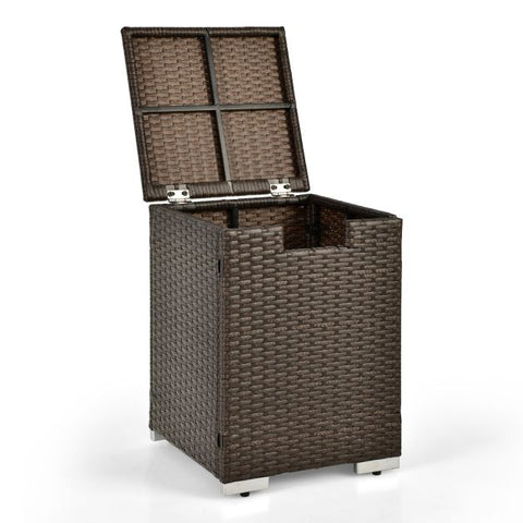 Heavy Duty 2-in-1 Multifunction Propane Gas Tank Table in Brown