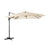 Garden Square Cantilever Umbrella with Tilt Adjustment Feature in Beige