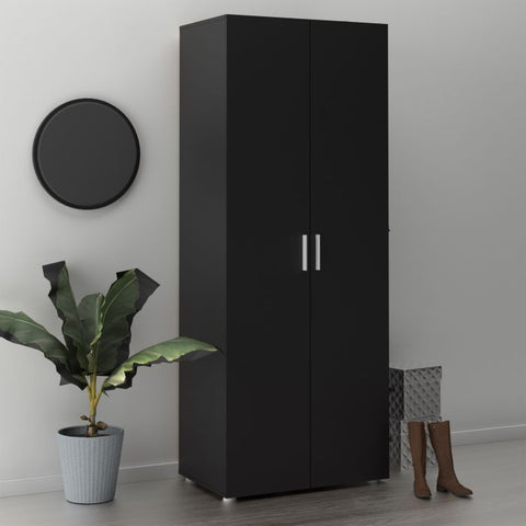 Versatile Sleek and Modern Wardrobe with Beautiful Oak Sides and Glossy Paint Finish