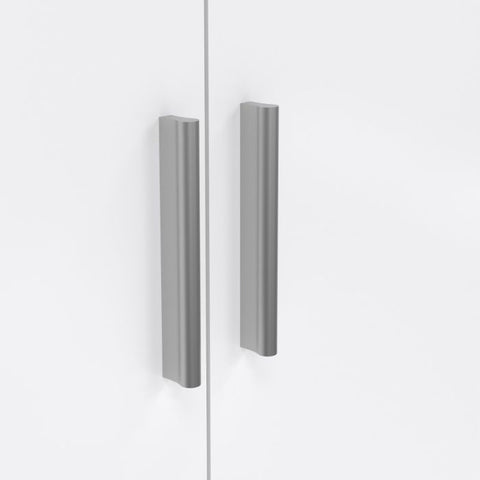 Versatile Sleek and Modern Wardrobe with Beautiful Oak Sides and Glossy Paint Finish