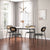 Honeycomb Backrest Set of 2 Dining Chairs with Linen Seating