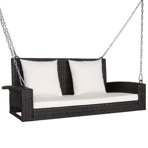 Wide and Comfortable Garden Swing with Removable Cushions