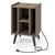 Multi-Purpose and Compact Side Table with Built-in Charging Station and Sturdy Frame