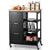 Kitchen Island Trolley with Storage Drawer and Tray-White