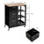 Kitchen Island Trolley with Storage Drawer and Tray-White
