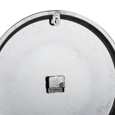 Contemporary Wall Clock with Monochromatic design and Roman Numerals in Grey