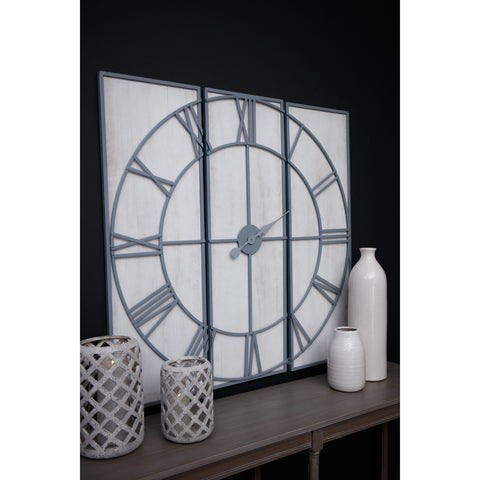 Modern and Artistic Wall Clock with striking Multi-Panelled Clock Face