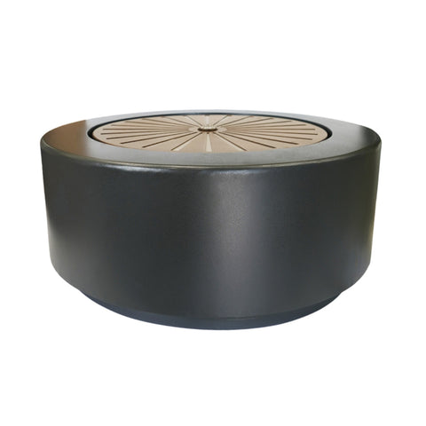 Designer Round Water Fountain with Ambient LED Lighting