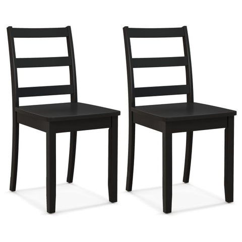 Classic Wooden Set of 2 Dining Chairs