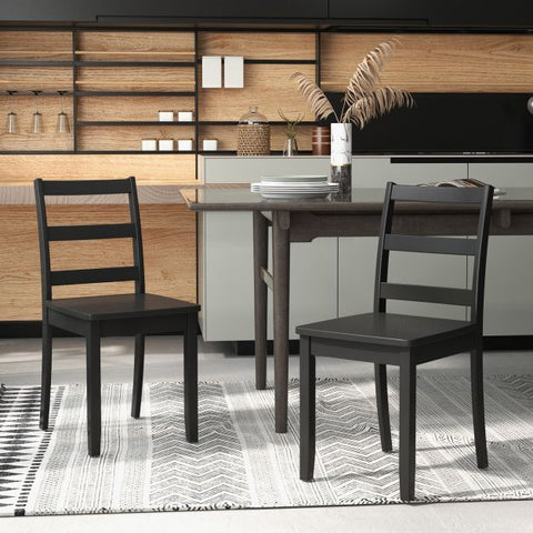 Classic Wooden Set of 2 Dining Chairs