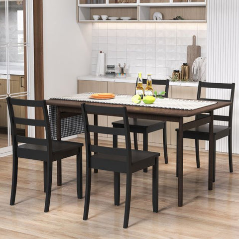 Classic Wooden Set of 2 Dining Chairs