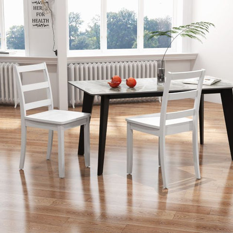 Classic Wooden Set of 2 Dining Chairs