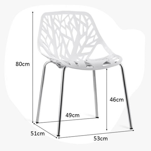 Set of 6 Modern Elegance Dining Chairs Modern Aesthetic Design