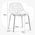 Set of 6 Modern Elegance Dining Chairs Modern Aesthetic Design