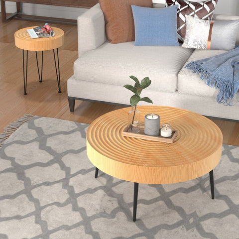 Rugged and Versatile set of Farmhouse Style Coffee Tables