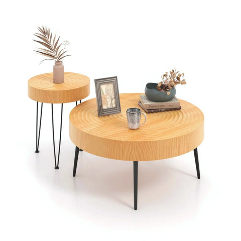 Rugged and Versatile set of Farmhouse Style Coffee Tables