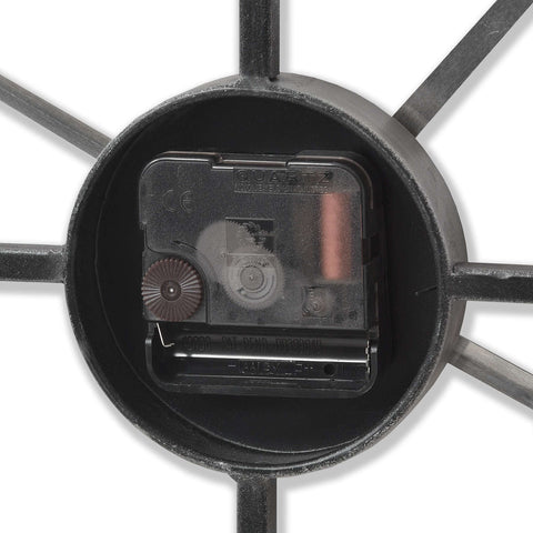 Unique and Modern Wall Lock with Grey Heart Shaped Skeleton Clock Face