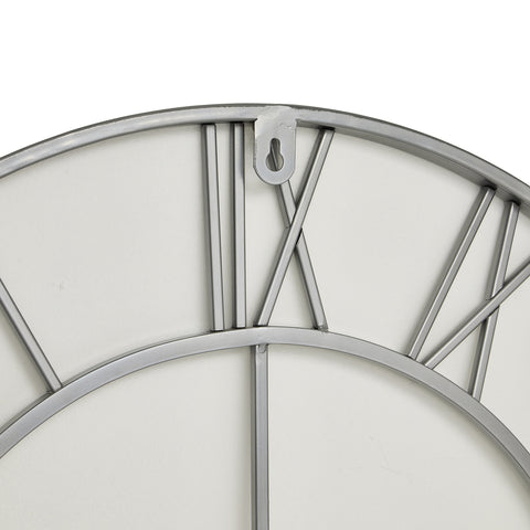 Unique and Modern Wall Lock with Grey Skeleton Clock Face Finish