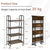Compact and Rustic Storage Cart with Folding Feature and Metal Frame