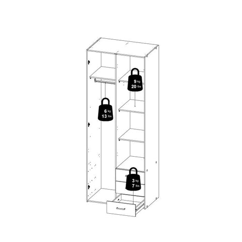 Modern and Minimalistic Wardrobe with Prine and Clean Finish