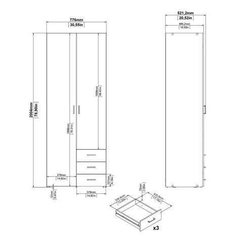 Modern and Minimalistic Wardrobe with Prine and Clean Finish