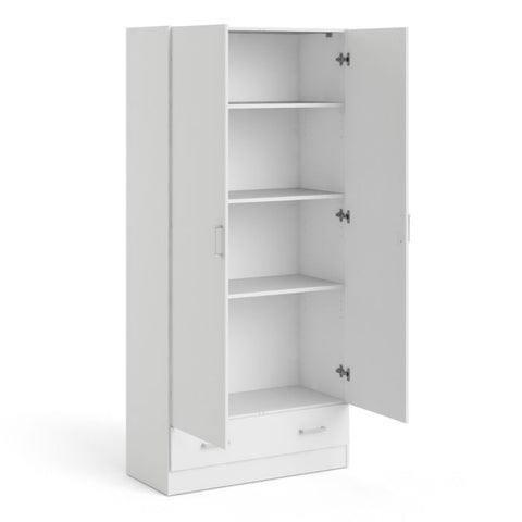 Minimalistic and Neat Wardrobe with Adjustable Hinges and Sleek Design