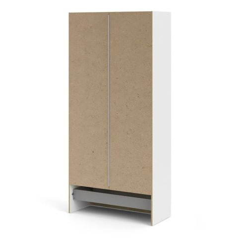 Minimalistic and Neat Wardrobe with Adjustable Hinges and Sleek Design