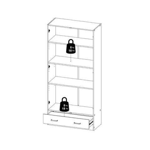 Minimalistic and Neat Wardrobe with Adjustable Hinges and Sleek Design