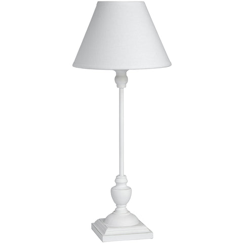 Minimalistic and Bright Table Lamp with Naturalistic Feel in White