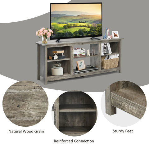 Rustic and Elegant Spacious TV Stand with Ample Storage