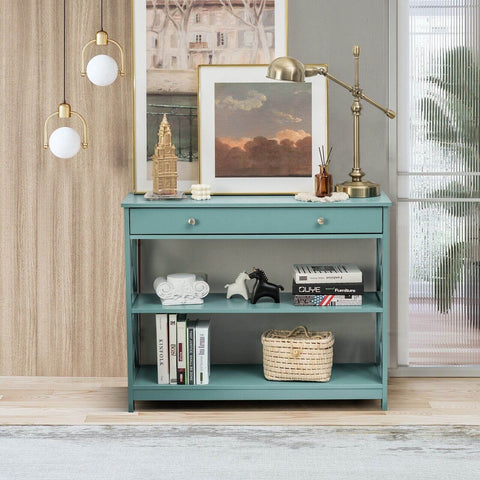 Stylish Multi-Purpose Entryway Console Table with Storage Drawer and Shelf