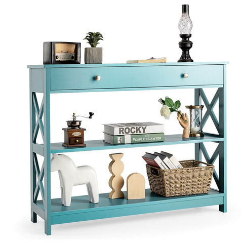 Stylish Multi-Purpose Entryway Console Table with Storage Drawer and Shelf