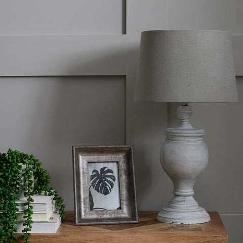 Elegant and Simple Linen Shade with Stylish Neutral Tone Base