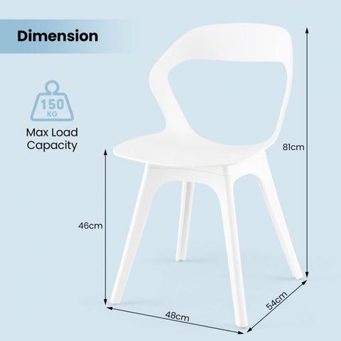 Simple Set of 2 Dining Chairs