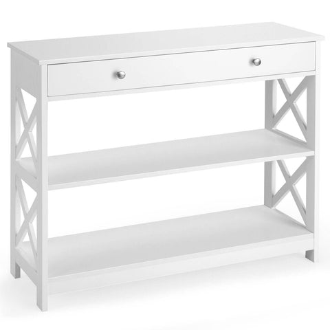 Stylish Multi-Purpose Entryway Console Table with Storage Drawer and Shelf