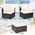 Garden Wicker Conversation Furniture Set with soft cushions and pillow in White