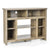 Rustic and Elegant Corner Multi-Purpose TV Stand with Adjustable Shelves