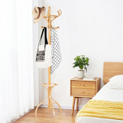 Practical Coat Rack with 360° Rotating Top and Stable Design