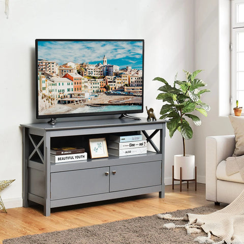Stylish Multi-Purpose TV Stand with Ample Storage and Cable Management