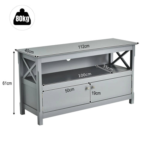 Stylish Multi-Purpose TV Stand with Ample Storage and Cable Management