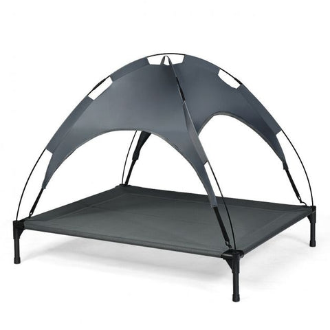 Elevated Pet Bed with Detachable Canopy
