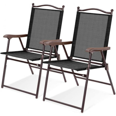 Outdoor Folding Chair set with Breathable Fabric