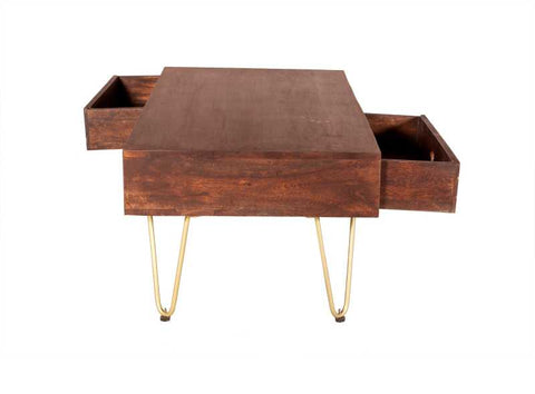 Mayfair Coffee Table With Drawer and Shelf Front and Back