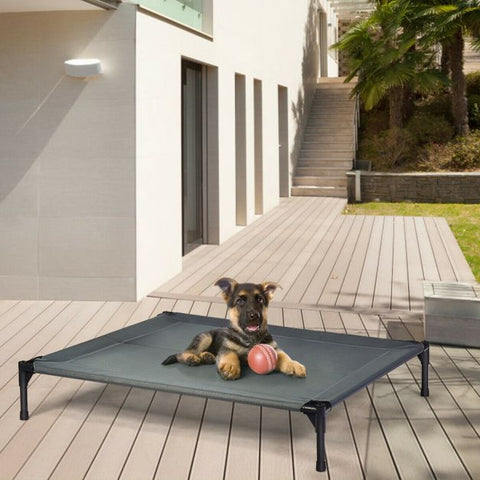 Elevated Pet Bed with Detachable Canopy